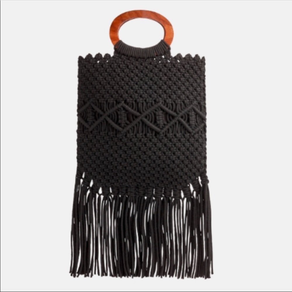 Danielle Nicole Black Crossbody Bag With Brown Ha… - image 1